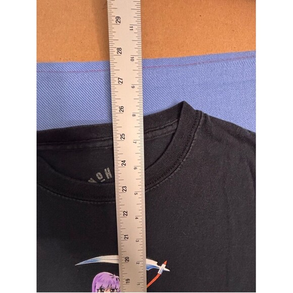 No Hours Anime Graphic T-shirt Men's Size M Black - Picture 5 of 9